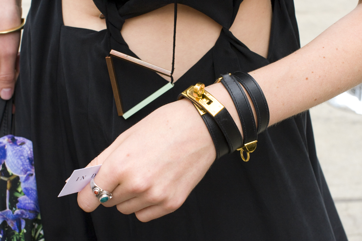 in detail NYFW S13 1031 Leather Wrap bracelets
