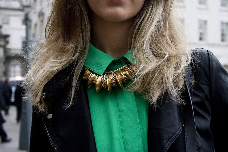 in detail lfw aw12 necklaces
