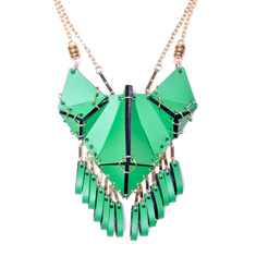 Bengt-EA Burns iris necklace green
