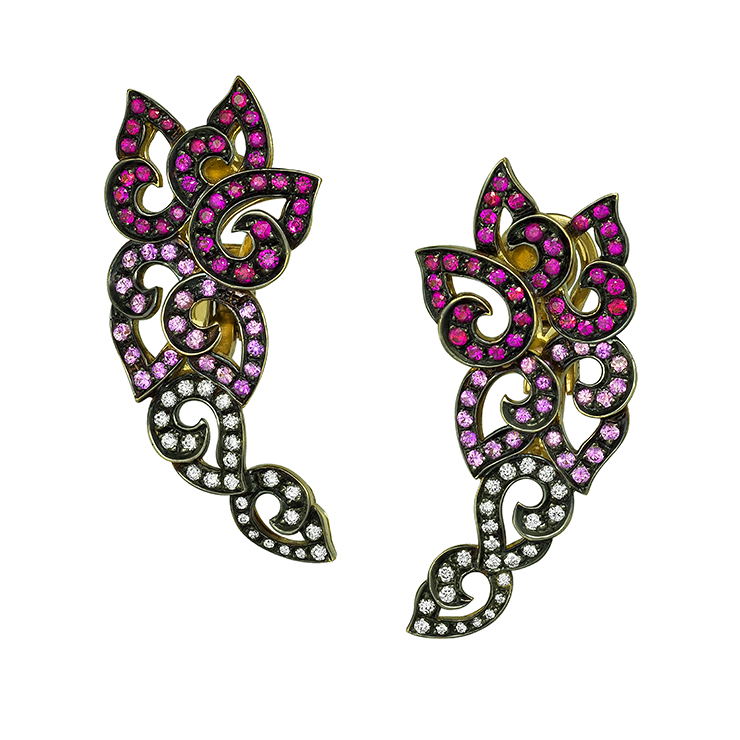 Niquesa Fine Jewellery - Venice 'Pulcinella' Ruby Earrings-sml