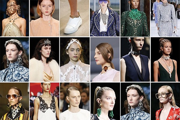 jewellery catwalk trends ss16