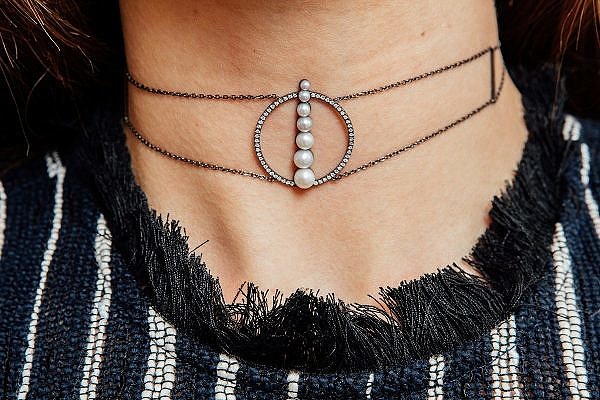 Inside scoop choker by Annissa Kermiche