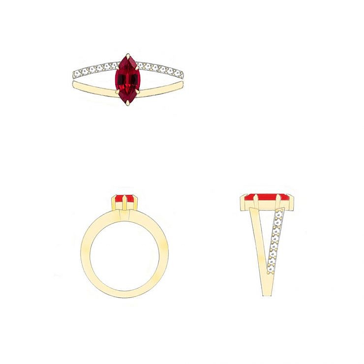 Bespoke engagement ring design