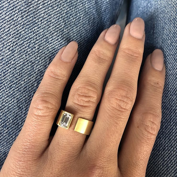 design led solitaire engagement ring